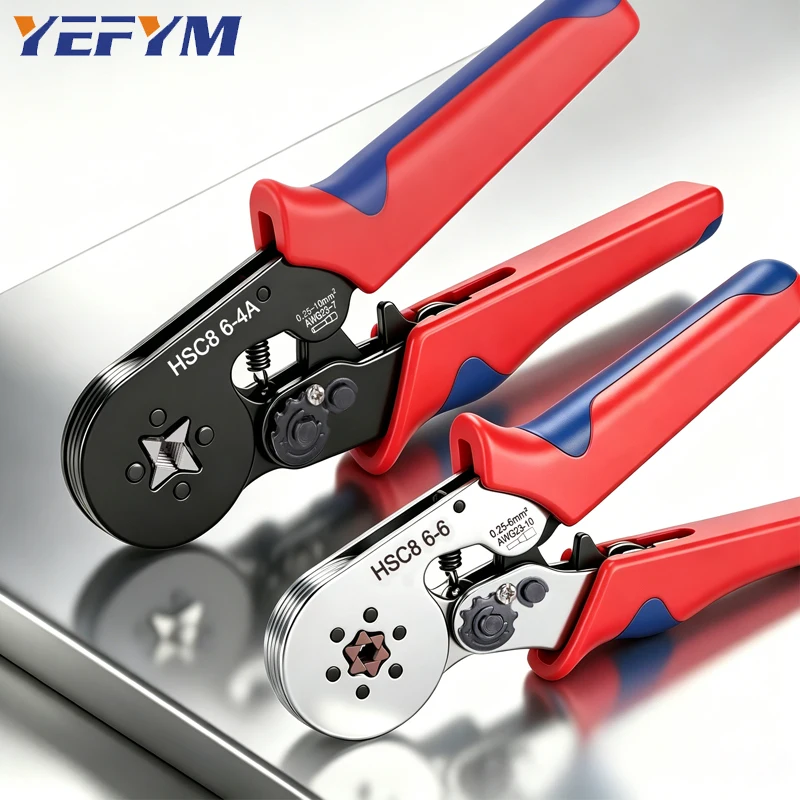 Ferrule Crimping Tool HSC8 6-4/6-6 Electrical Crimper Plier For Wire End Crimp Tube Terminals Electrical Circuit Repair