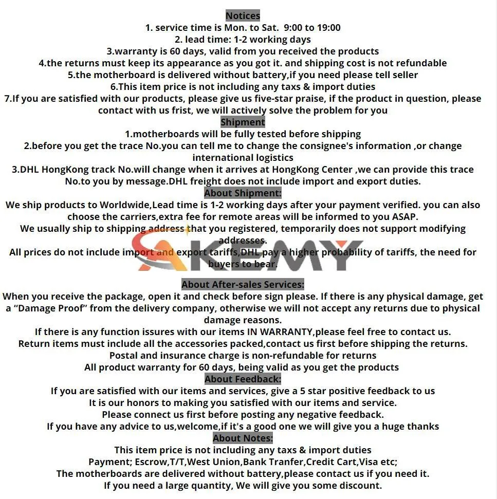 Description Picture 3 of itemSAMXINNO LA-9104P LA-9101P Mainboard For Iconic Brand Inspiron 3521 5521 Laptop Motherboard w/ 1017U 1007U I3 I5 I7 3th Gen CPU