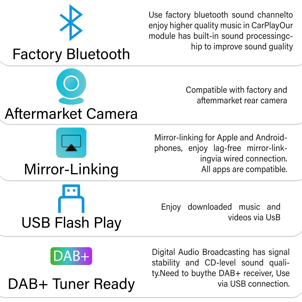 Sinairyu Wireless Apple CarPlay For Audi A1 A3 A4 A5 A6 A7 A8 Q2 Q3 Q5 Q7 S4 S5 MMI Car Play Android Auto Mirror Reverse Camera wireless carplay adapter,wireless carplay,smart carplay box