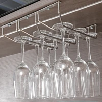 New Red Wine Glass Goblets Hanger Rack Upside Down Stemware Home Bar Pub Holder Stainless Steel Shelf Organizer Dish Rack 1