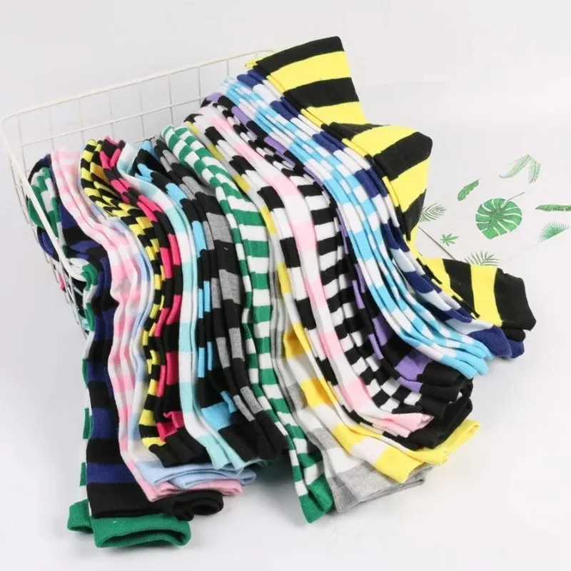 Thigh High Stockings Womens Striped...