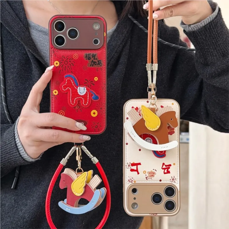 Adorable Cartoon Pony New Year Phone Case