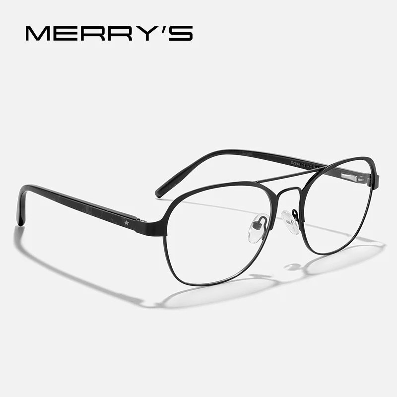 MERRYS DESIGN-gafas deportivas para hombre, montura de aluminio con patas  de silicona, gafas graduadas para miopía, S2101 - AliExpress