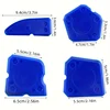 4-Piece Silicone Caulking Tool Set - Versatile, Easy Clean-up, & Professional Sealant Spreading 4