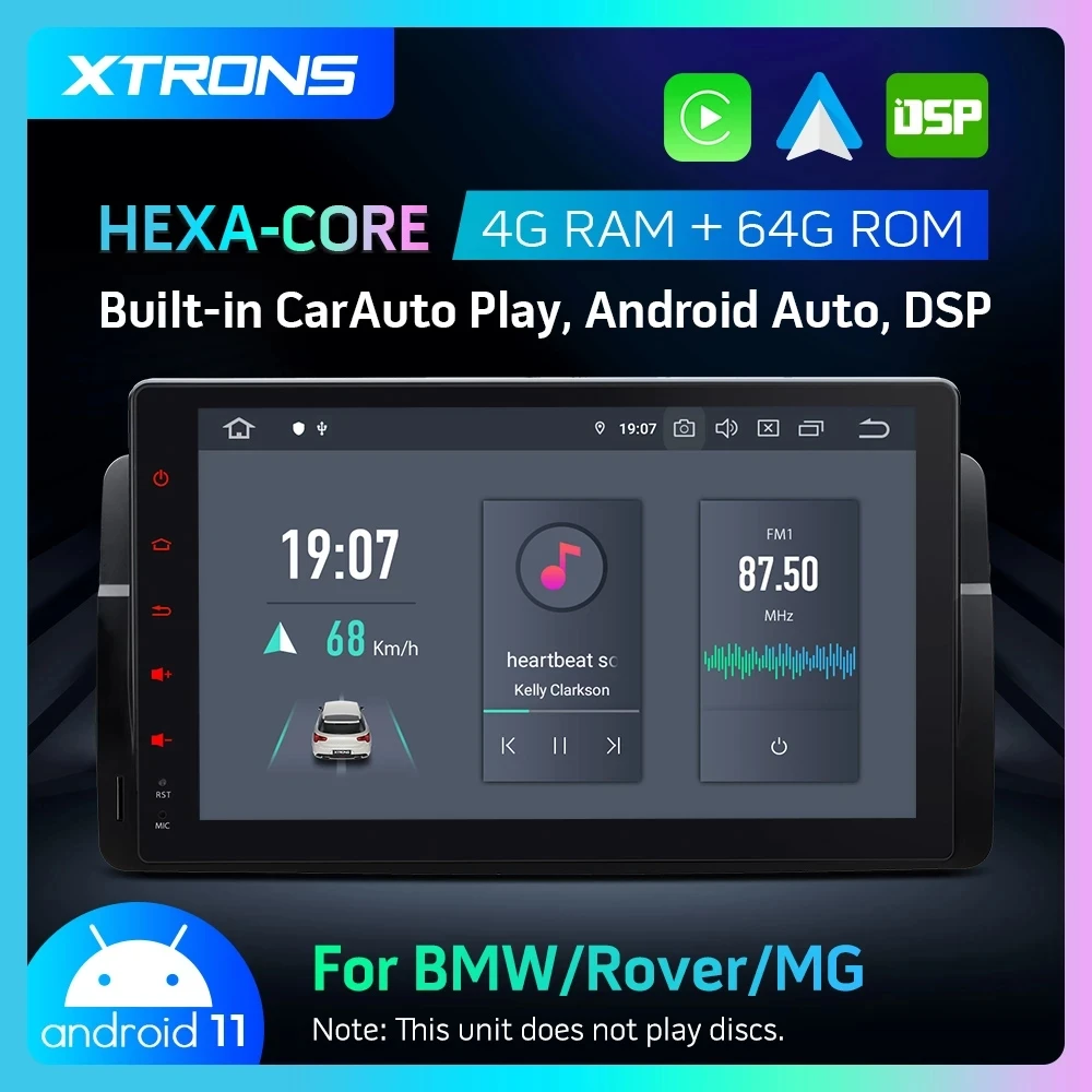 

9 ''Android 11 PX6 Hexa Core 4 + 64 Автомобильная стерео Мультимедиа для BMW E46 седан для Rover 75 для MG ZT без DVD Встроенный DSP CP AA