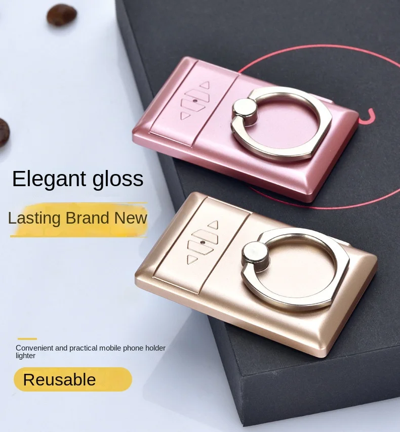 Description Picture 4 of item2023 Novelty USB Flameless Rechargeable Windproof Lighter Phone Holder Tungsten Lighter Cigarette Cigar Tool Exquisite Gift