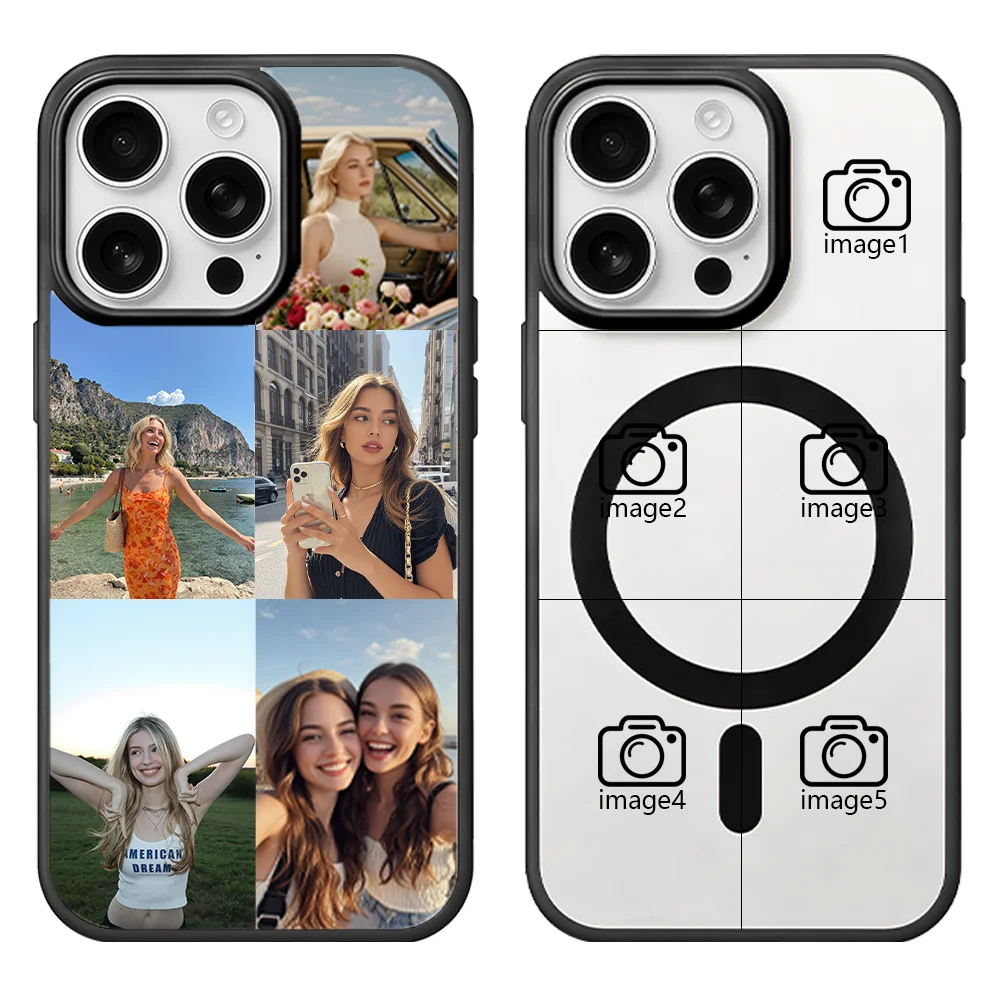 Personalized Transparent Photo Phone Case with Magnetic Shock Protection