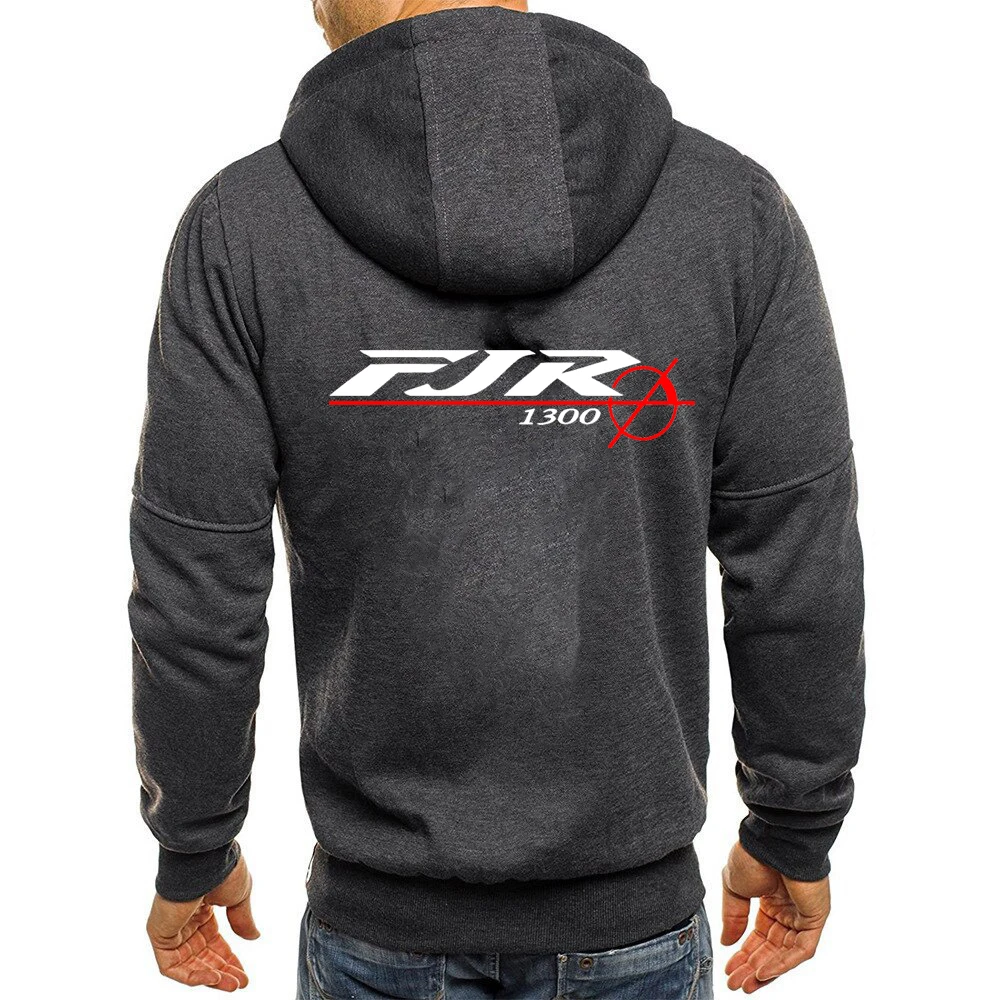 2024 FJR 1300 Motorcycle New Tri-color Hooded Jacket Spring and Autumn Men Comfortable and Leisure Slim-fit Spliced Zipper Tops 5