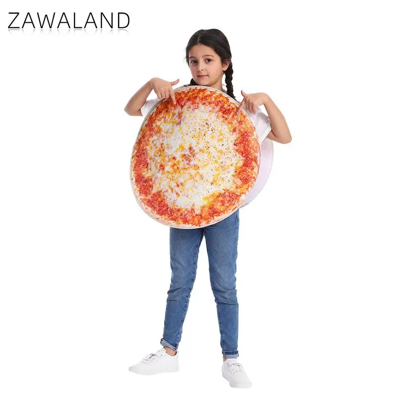 

Halloween Adult Children Pizza Parody Cosplay Costume Holiday Party Funny Fashion Stage Performance Carnival Overclothes Clothes