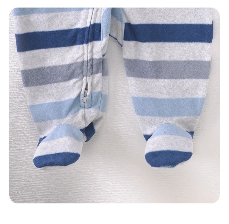 Autumn Baby Boy Warm Romper Cartoon Cute Animal Footed Pajamas Newborn Cotton Jumpsuit Sleepwear GIrl Clothes Bebes 3-12 Months 6
