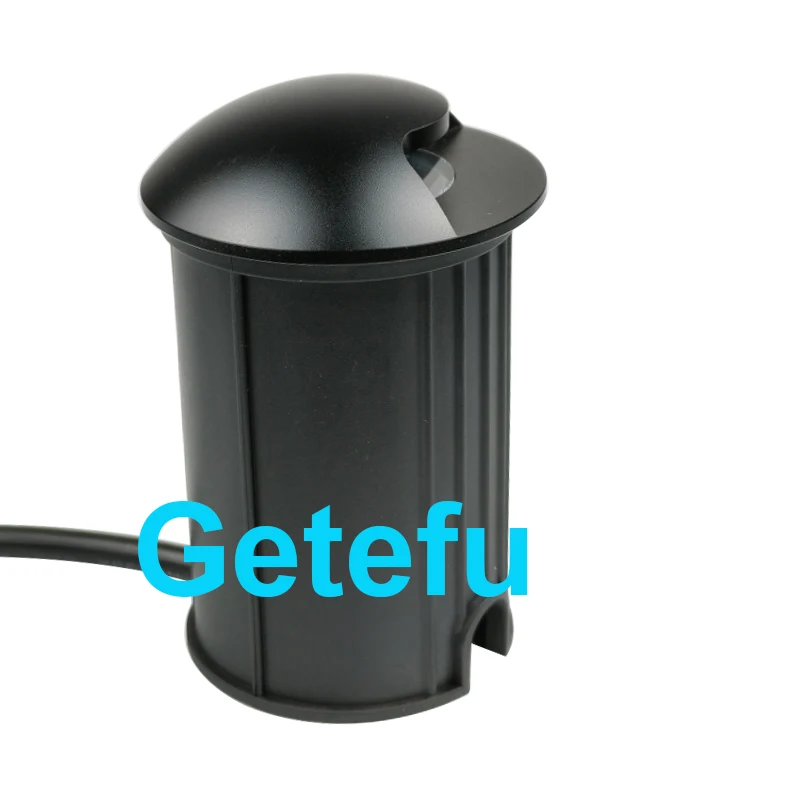 black LED Underground light 3W Ground Garden Path Floor Lamp Outdoor Underground Buried Yard Lamp Landscape Light 85-265V DC12V
