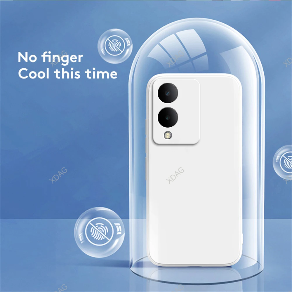 Original Liquid Silicone Soft Phone Case with Camera Protection - Fashionable Simple Back Cover