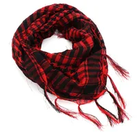 Écharpe de randonnée extérieure 80x100cm, Foulard de désert arabe avec pompon pour hommes et femmes, Bandana, Masque, Protection contre le vent et le sable 3