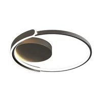 Plafonnier led moderne et simple pour chambre à coucher, avec filet rouge INS, nouvelle pièce circulaire minimaliste, chambre principale 4