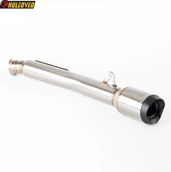 For KTM 890 SMT 2023 Slip-on Motorcycle Exhaust Muffler Middle Link Pipe Escape Moto Muffler with Shield Cover