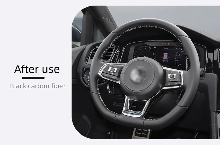 Carbon Fiber Paddle Shift For Golf 7 MK7 T-carbon Shift Paddles Replacement Type Car Steering Wheel Paddle Shifter