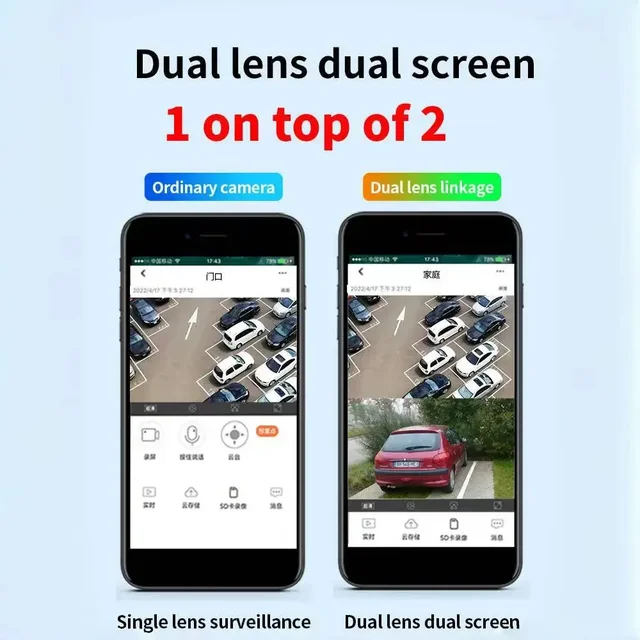 4MP 390Eyes Tuya APP Dual Lens Full Color Wireless PTZ Intercom IP Dome Camera AI Humanoid Detection CCTV Baby Monitor TC193 3
