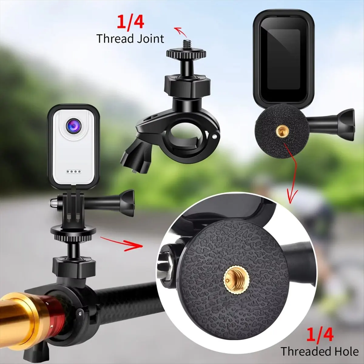 Mini Caméra Action 2K Ultra HD utilisée lors d'une sortie en kayak avec vue sur l'eau