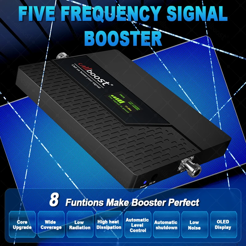 5밴드 B1B3B7B8(700)B28/(800)B20 5G 4G 3G 고이득 가정용 휴대폰 증폭기 GSM 2G 3G 4G WCDMA 안테나 리피터 키트