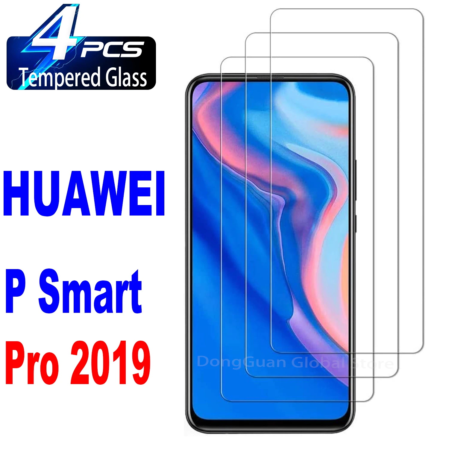 For Huawei P Smart Pro 2019 Tempered Glass Screen Protector