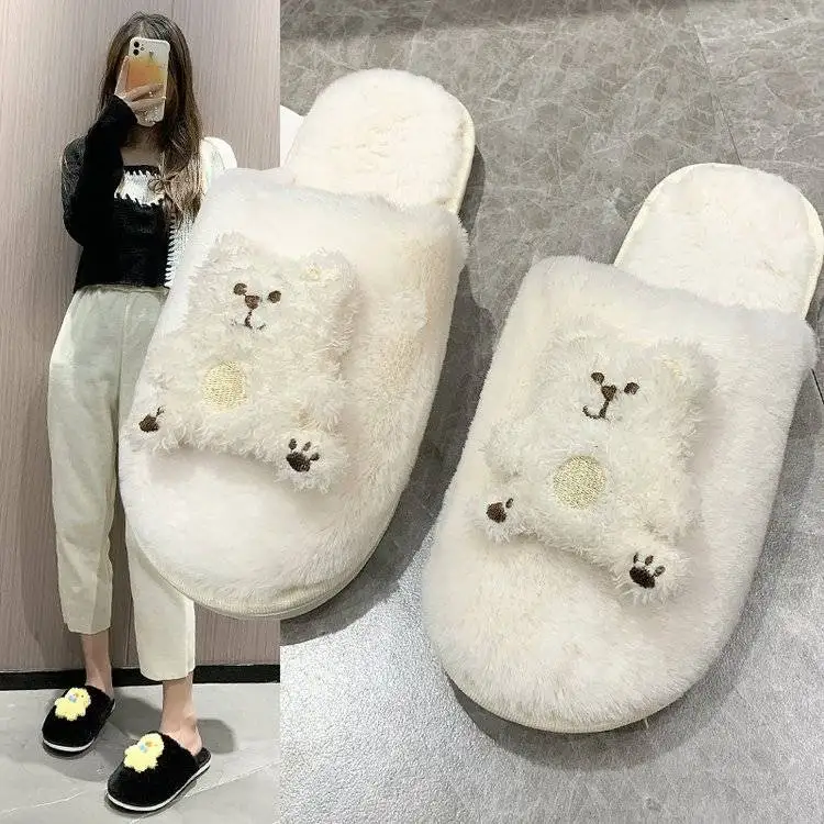 

Women's Slippers New Cute Indoor Home Flat Non-slip Fashion Cotton Slippers Womens Shoes Indoor Slippers