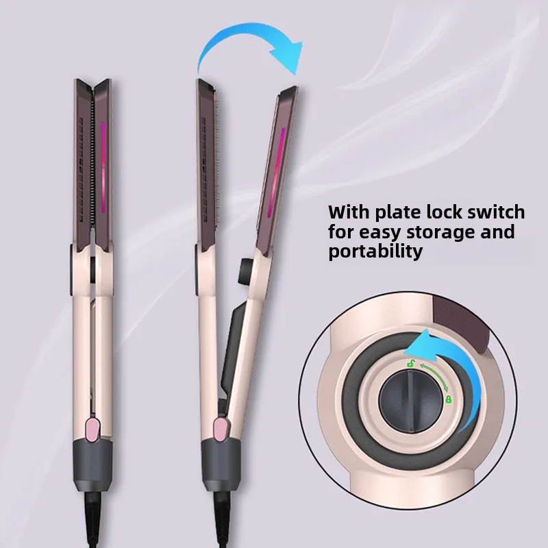 New Hot Air Hair Straightener-2-in-1 Curling & Straightening Brush