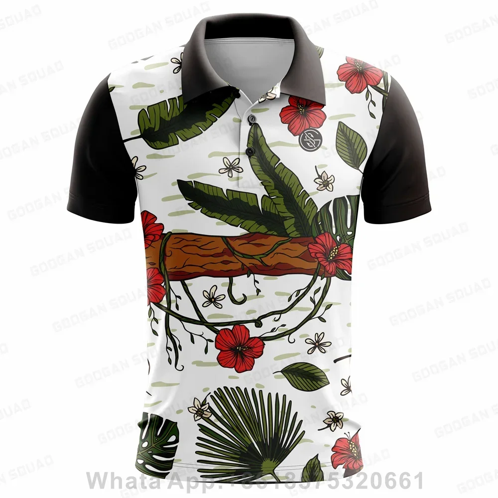 

Googan Squad T-shirt Men Golf Polo Shirts Summer Thin Breath Short Sleeve Business Casual Anti-wrinkle Tshirts