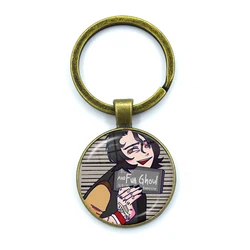 My Chemical Romance Punk Glass Pendant Keychain Souvenir (45)
