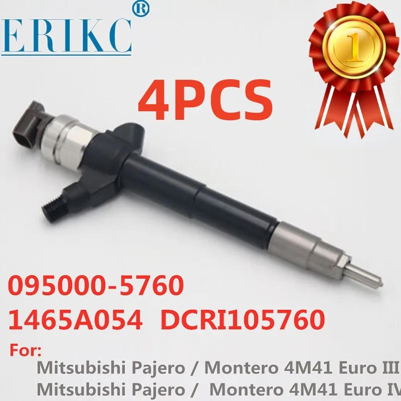 

4PCS 095000-5761 1465A054 095000-5760 New Common Rail Diesel Fuel Injector for Denso Mitsubishi Pajero Montero 4M41