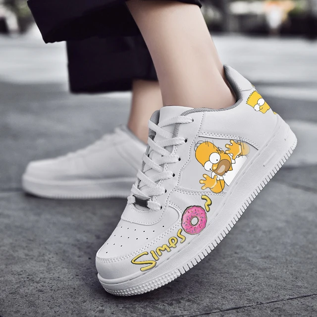 Disney the Simpsons Sneakers Mens Womens Teenager Casual Shoes Running 3D  Print Lightweight Fashion funny kateboarding shoes