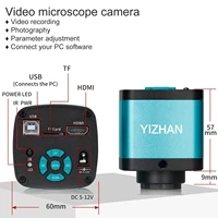 YIZHAN 48MP 4K USB HDMI VGA Digital Video Monocular Microscope Camera Continus Zoom 180X C-Mount Soldering Phone Repair Tools 2