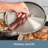Stainless Steel Sauté Pan 4 Quart Induction Oven Broiler Safe 600F Pots and Pans, Cookware Silver 5