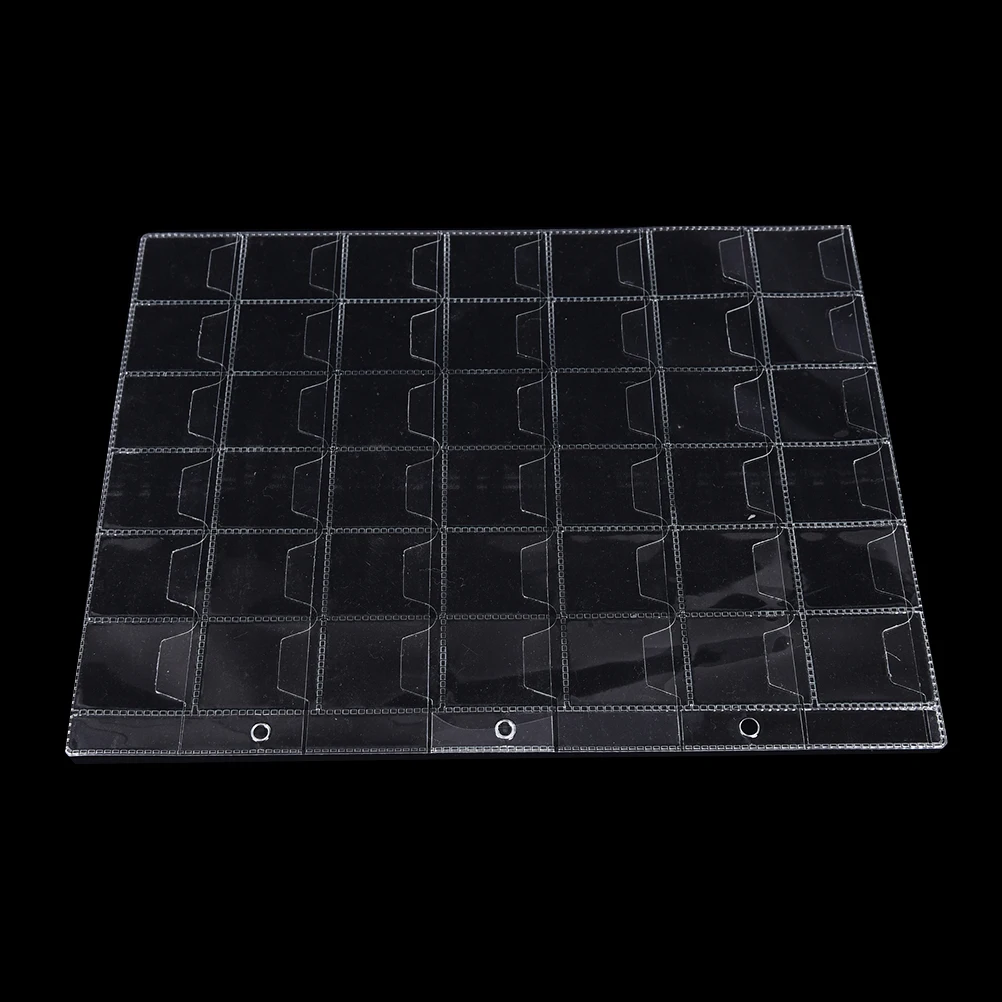 42 Pockets Album for Coins Collection Book PVC Coin Holders Collection Book Coins Protection Album 1 Sheet