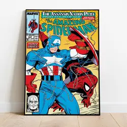 Spider Man Comic Book Art Poster - Vibrant Wall Decor for Animation Enthusiasts (3)