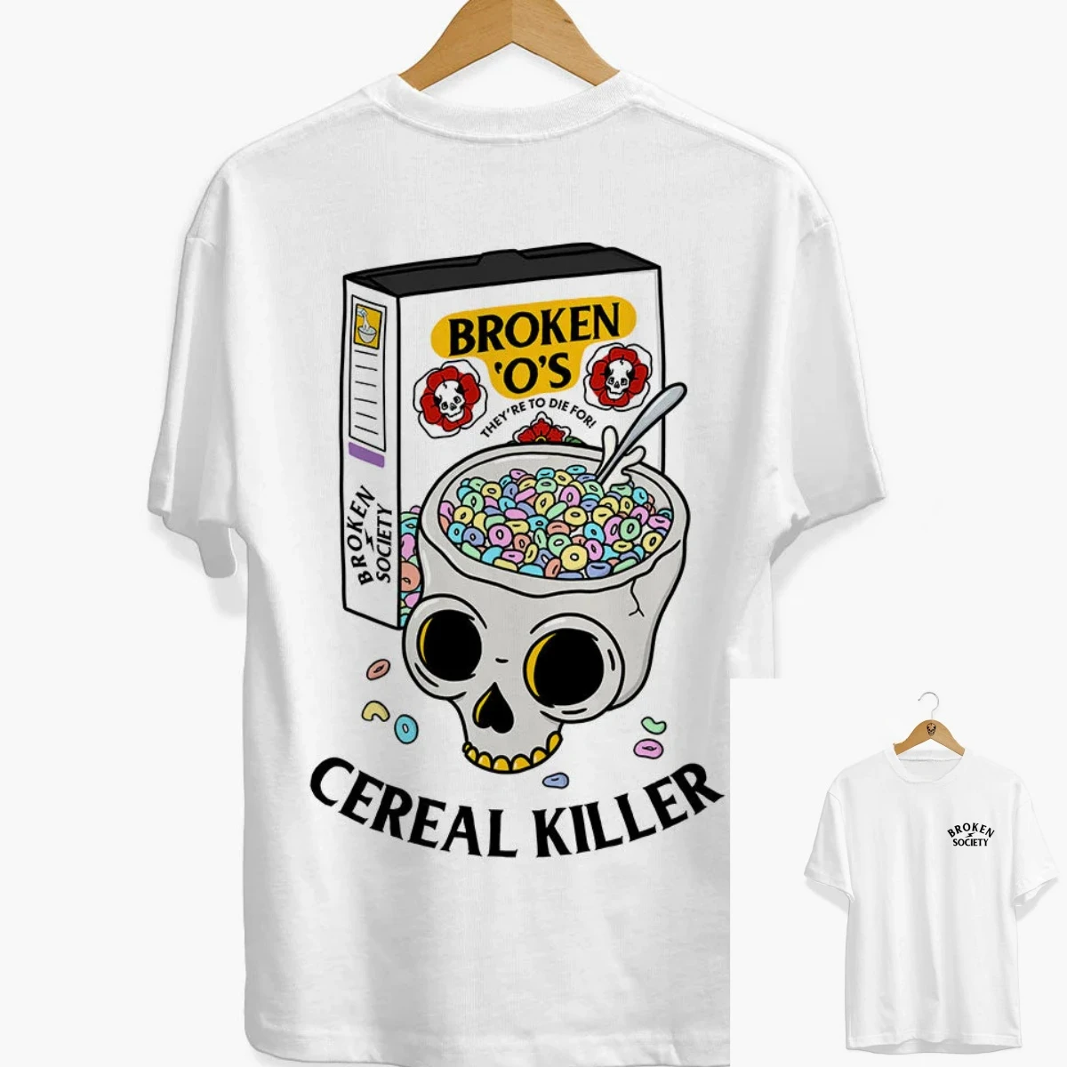 T-shirt Casual Stile Retrò con Stampa Tatuaggio Farfalla Anti Social Butterfly, Top di Lusso Unisex 2026 - immagine 6