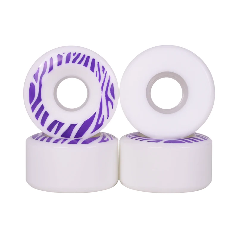 55*32mm 스케이트보드 휠 80A HR65% 리바운드 올라운드 크루저 트릭 휠 (더블 킥 스케이트보드용) 휠 액세서리