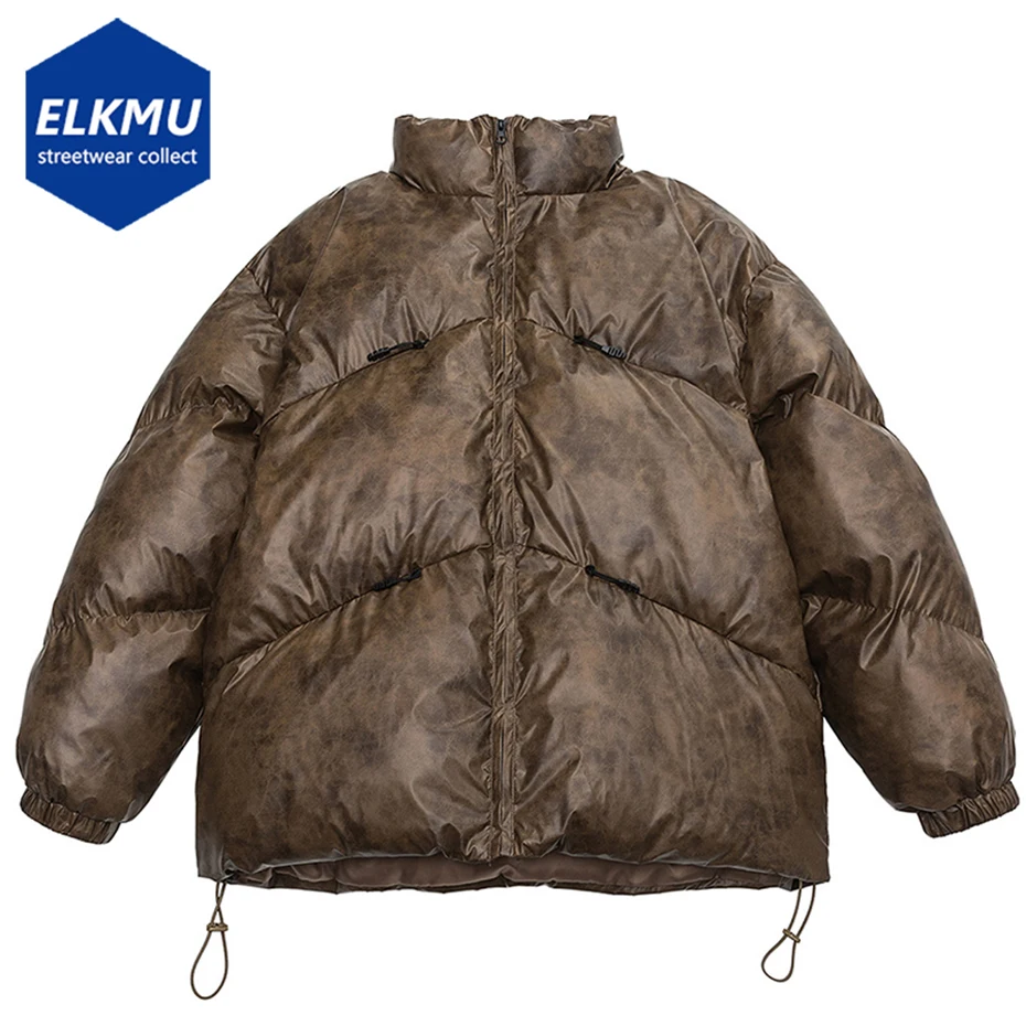 

Winter Parkas Jackets Men Vintage Coats Waterproof Outwear Thicken Warm Padded Jacket Man Retro Loose Parkas Coats