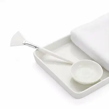 Pennello a ventaglio per trucco, pennello per maschera viso, applicatore morbido, strumento di bellezza per il viso, strumento fai da te