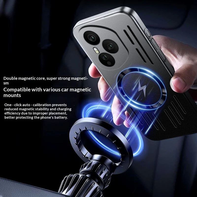 Breathable Magnetic Cooling Luxury Phone Case with Heat Dissipation