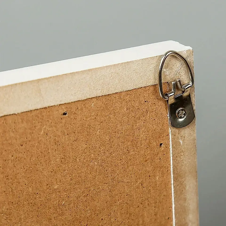100 Stück D-Ring Bilderaufhänger Silber – Mit Schrauben, Für Bilderrahmen, Uhren, Dekoration