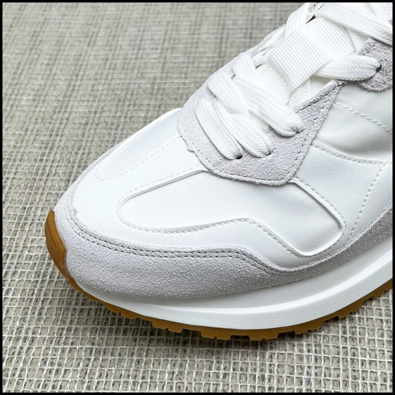 Fashion Breathable Vulcanized Non-slip  Running Outdoor Casual Sneakers Round Toe Thick Bottom Business Leisure Walking Loafers 5