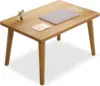 Small Coffee Table Low Table Solid Wood Sturdy Floor Table Desk for Sitting on The Floor, Storage and Living Room Furniture 2