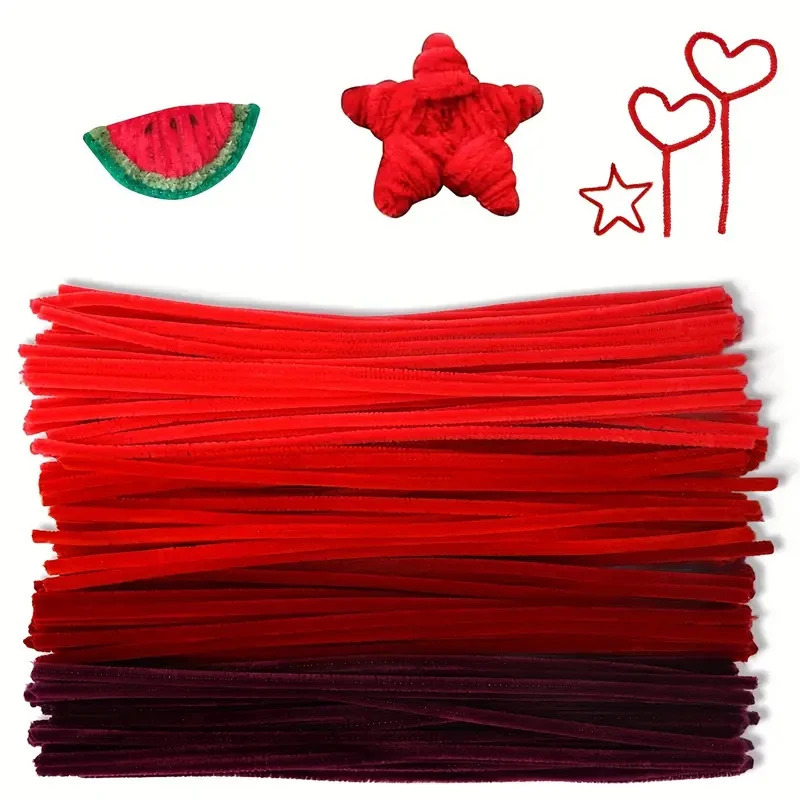 400 Pieces Pipe Cleaners Chenille Stems 4 Assorted Colors Craft Supplies Bulk DIY Art and Craft Projects Creative Gift
