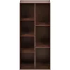 7 Cube Organizer Bookcase, Espresso, 9.3 x 19.5 x 41.7 in Bookshelf 4