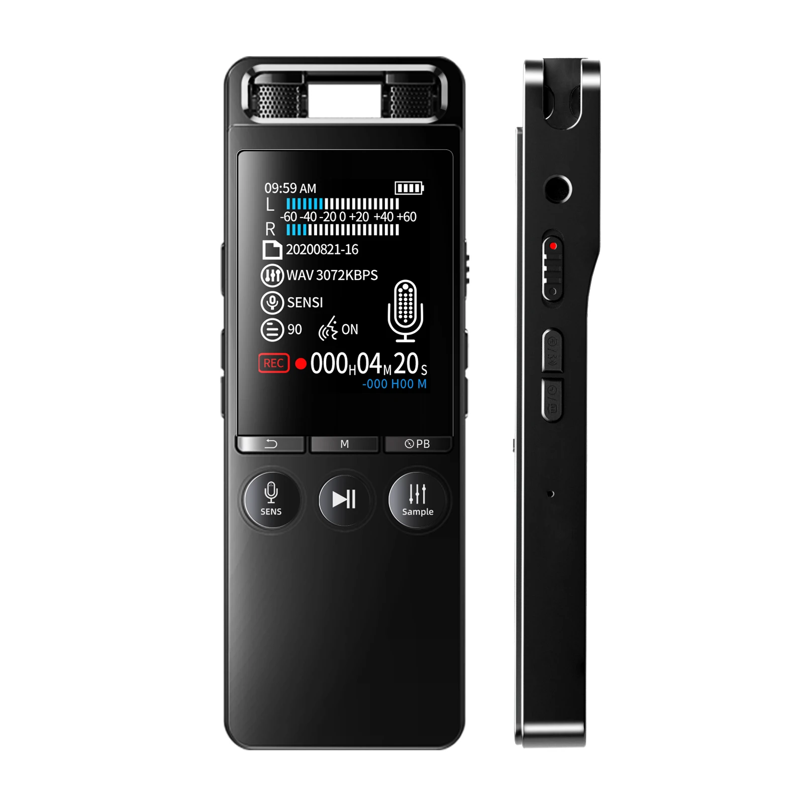 

Professional Digital Audio Voice Recorder 32G Long Distance Audio Recording MP3 Player Noise Reduction WAV Record Support TFCard