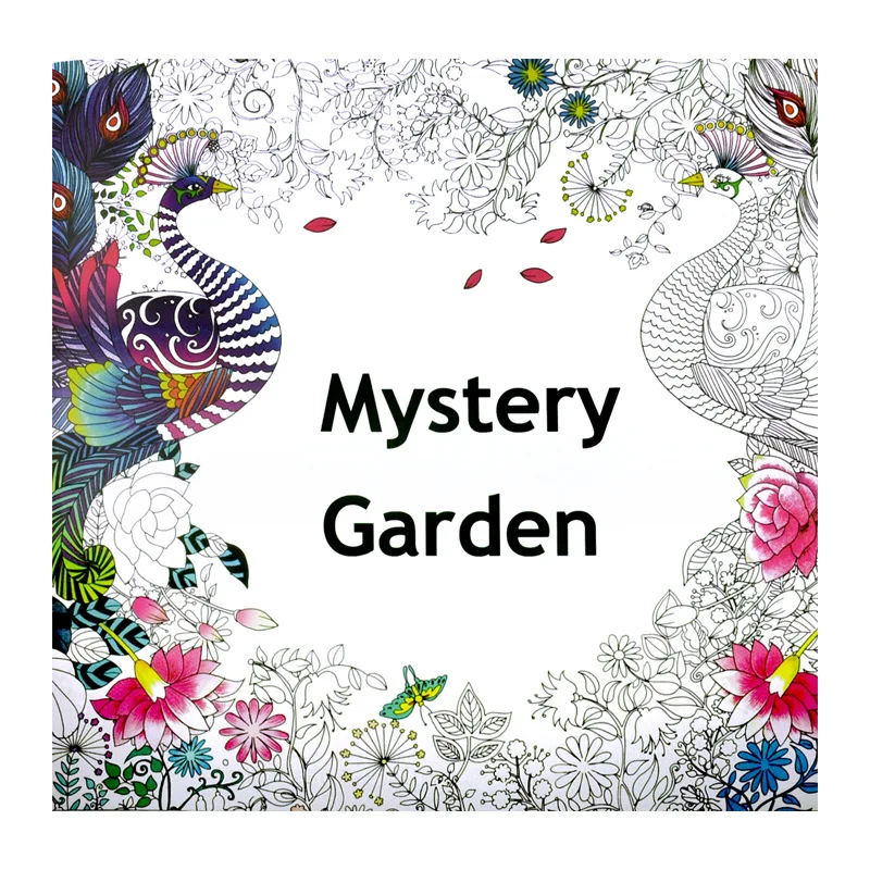 Mystery Garden Antistress Adult Coloring Books coloring book art collection book for Adults Livre Cloriage Kids Art Book
