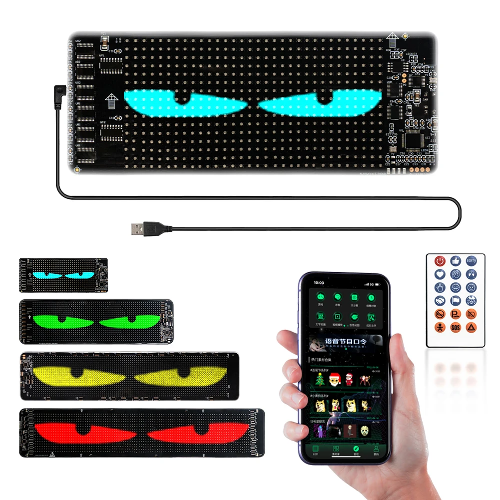 Flexible LED Matrix Pixel Panel Night Light for Car Truck Accessories