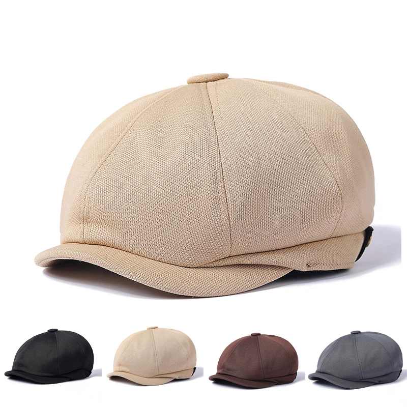 

Кепка газетчика для мужчин и женщин из смеси хлопка, Классическая восьмиугольная кепка газетчика, берет, NZ363