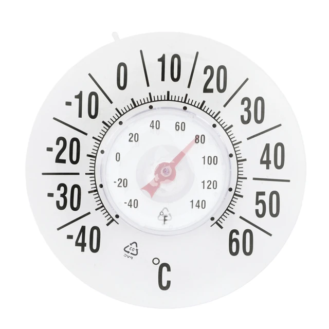 Unique Large-Dial Window Thermometer