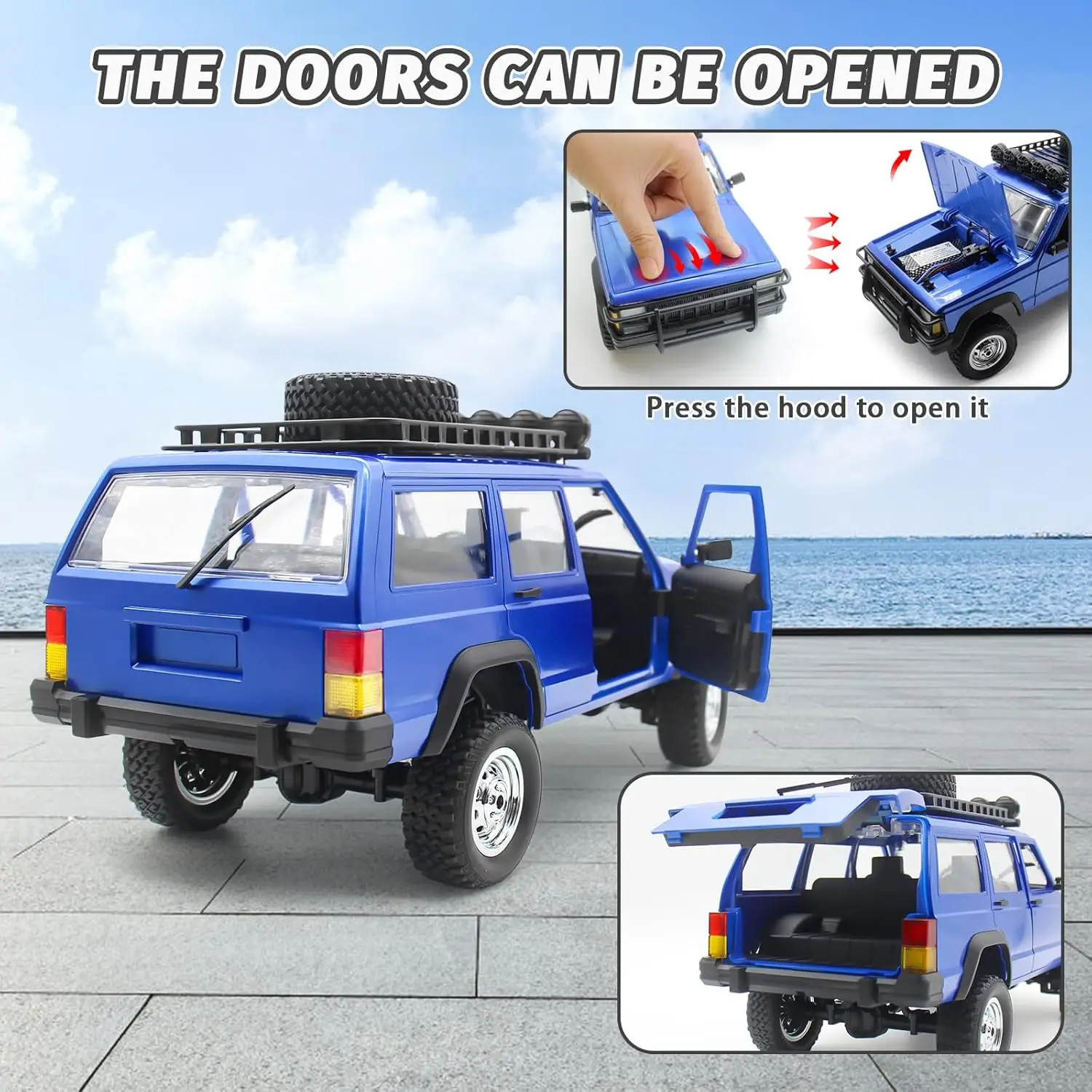 Nylon Metal 4WD Off Road RC Car 2.4G Proportional Control